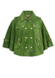 Load image into Gallery viewer, Short Cape in suede green
