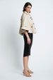 Load image into Gallery viewer, short cape in cream leather
