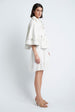 Load image into Gallery viewer, short cape in white leather
